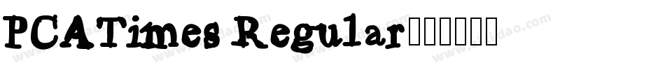 PCATimes Regular字体转换